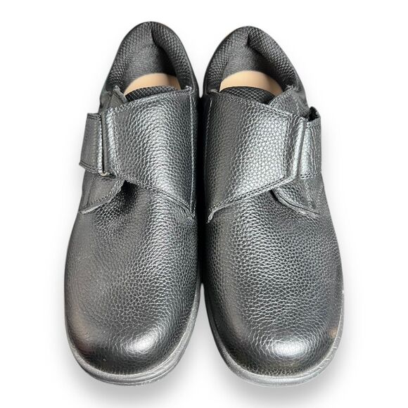 Orthofeet 510 Black Leather Orthopedic Pain Relief Shoes Men’s Size 10 Medium - Picture 2 of 10